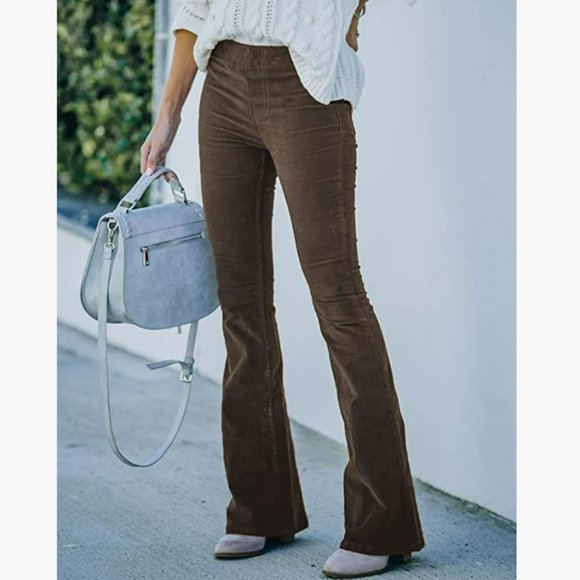 Pants - Corduroy Flare Pants with Elastic Waist NWOT